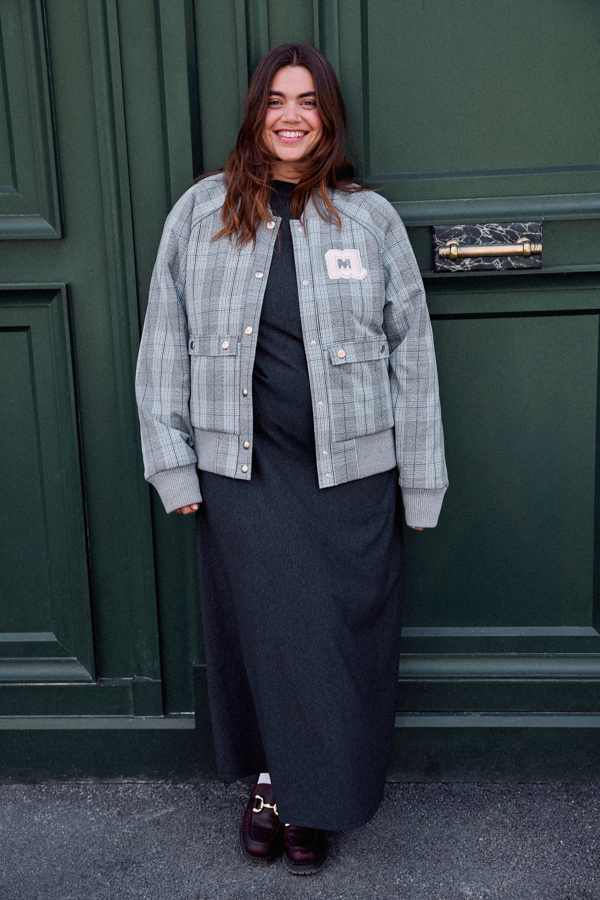 VESTE SUSANNA TWEED GRIS