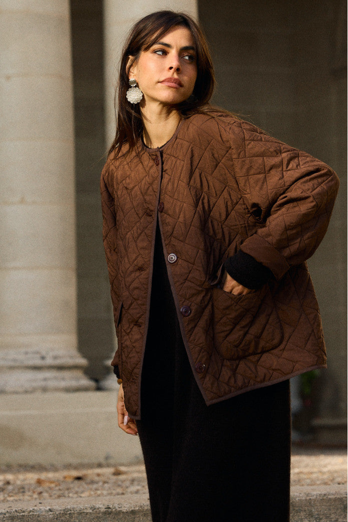 Veste Valentin Matelasse Marron