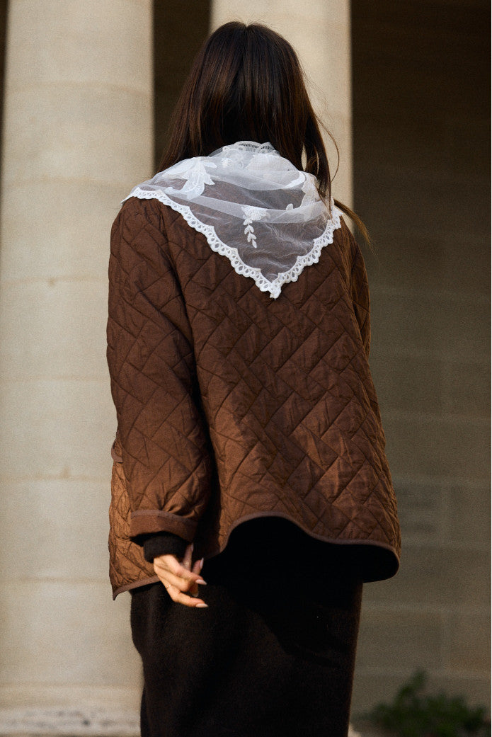 Veste Valentin Matelasse Marron
