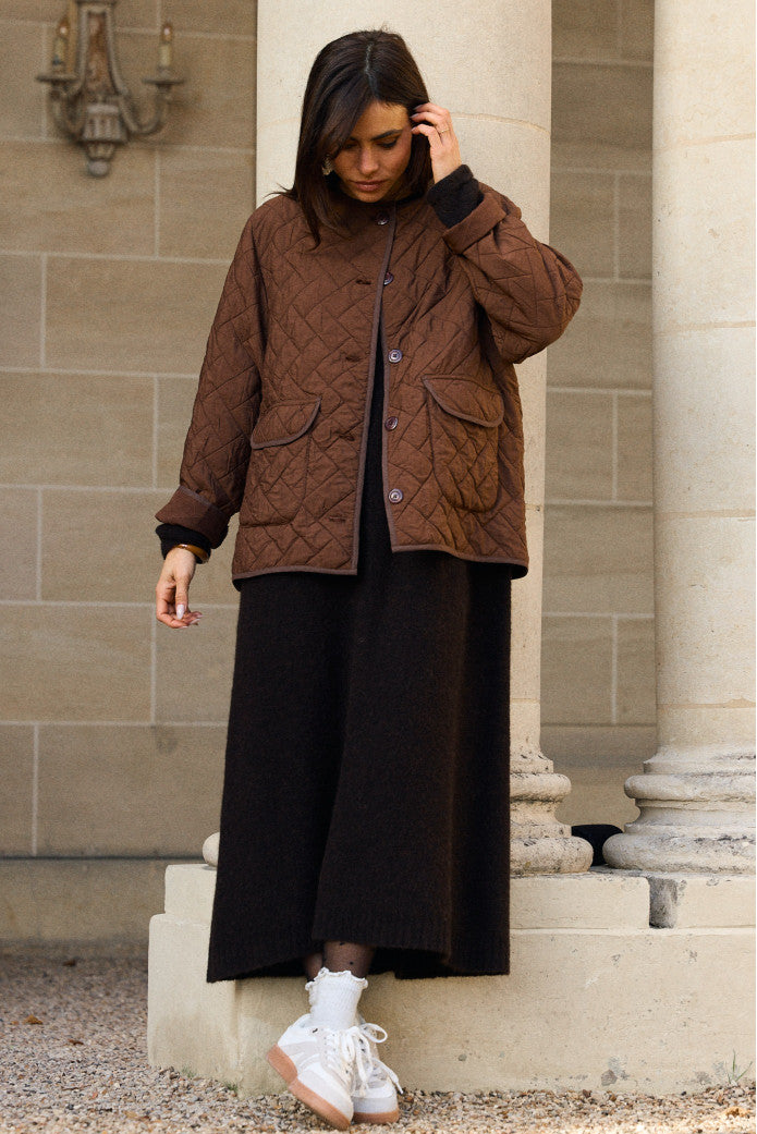 Veste Valentin Matelasse Marron