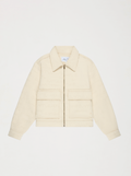 Veste Unisexe Amour Jacquard Écru