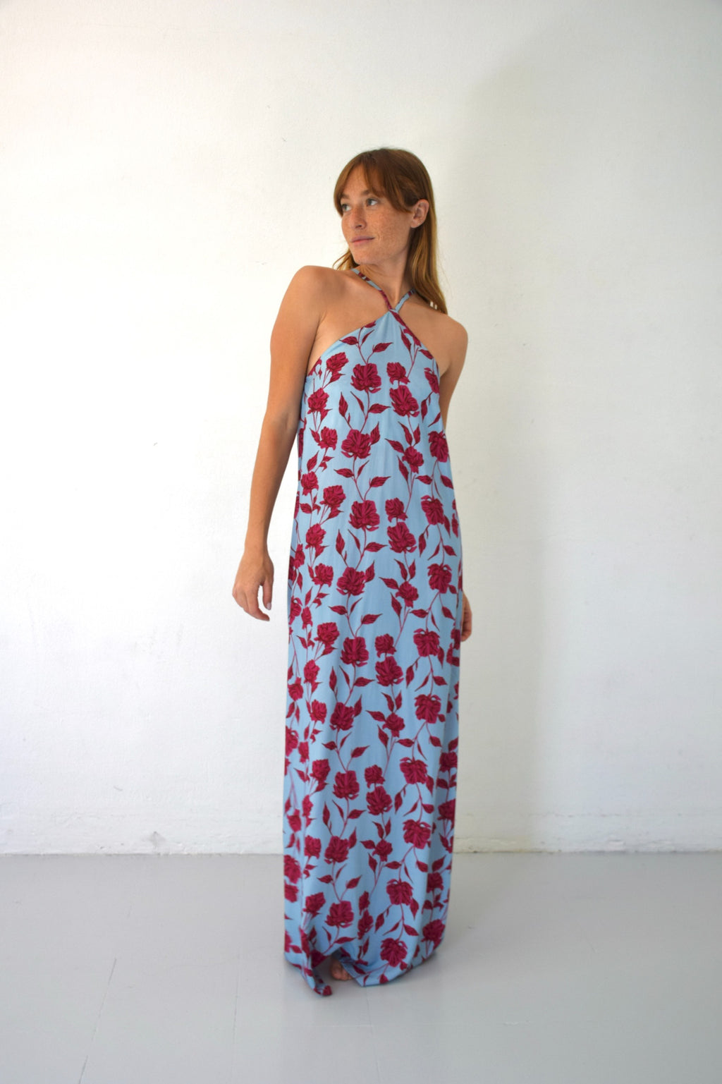 Vestido Kate Flores Azul