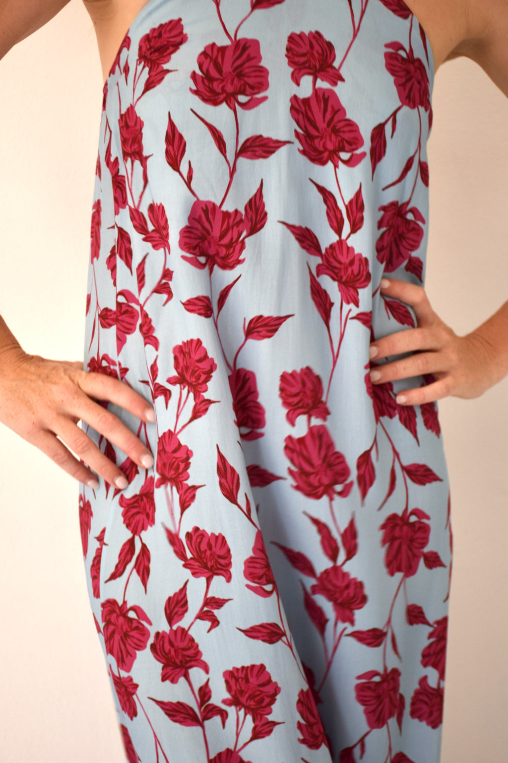 Vestido Kate Flores Azul