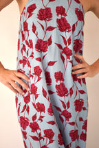 Vestido Kate Flores Azul