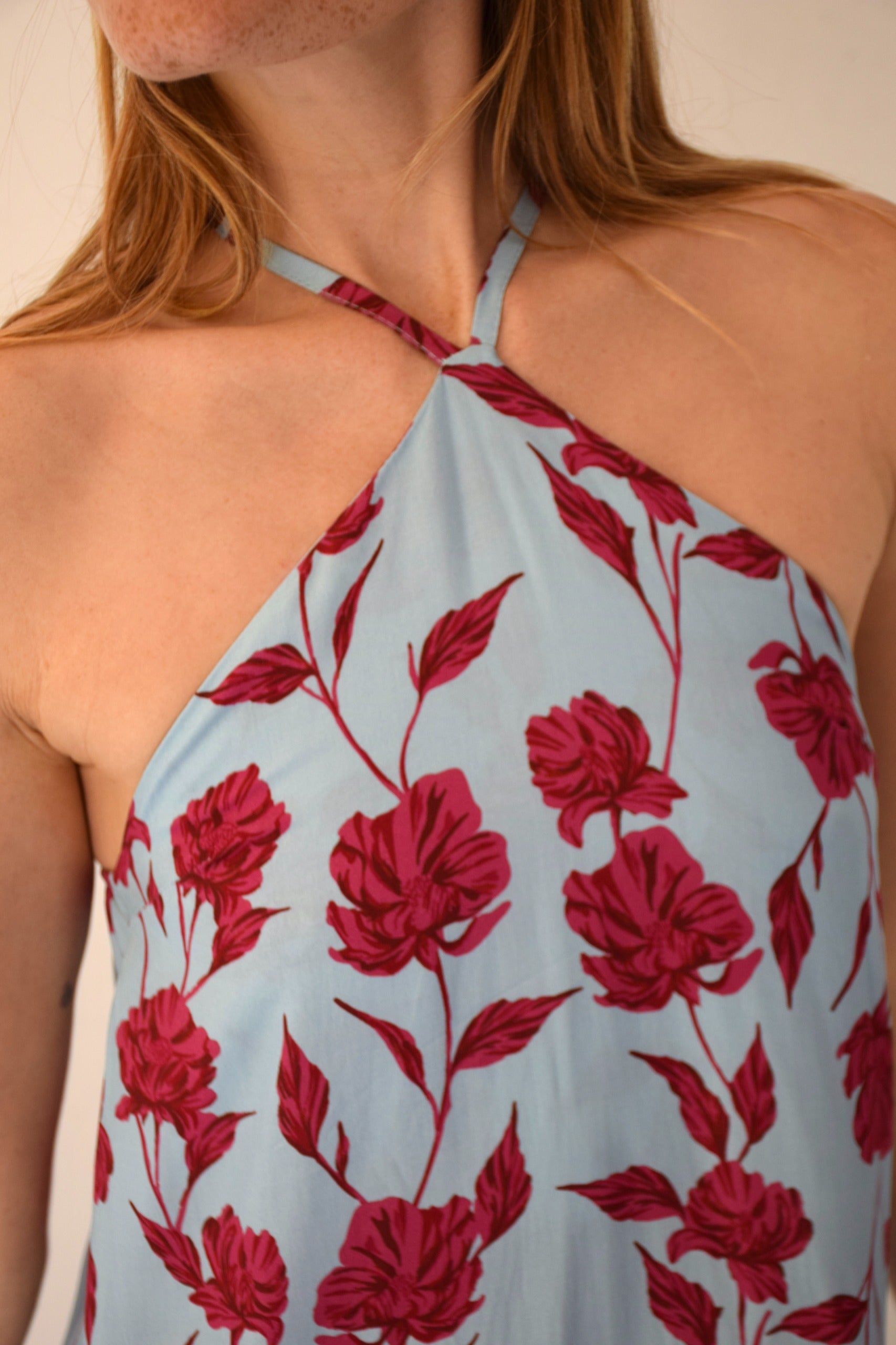 Vestido Kate Flores Azul