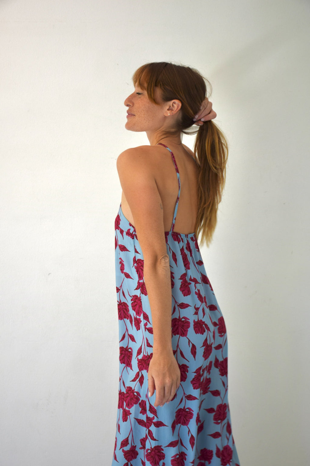 Vestido Kate Flores Azul