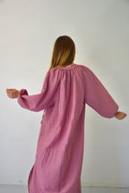 Vestido Matilde Vichy Burdeos
