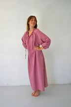 Vestido Matilde Vichy Burdeos
