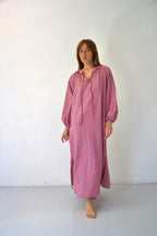 Vestido Matilde Vichy Burdeos