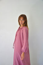 Vestido Matilde Vichy Burdeos