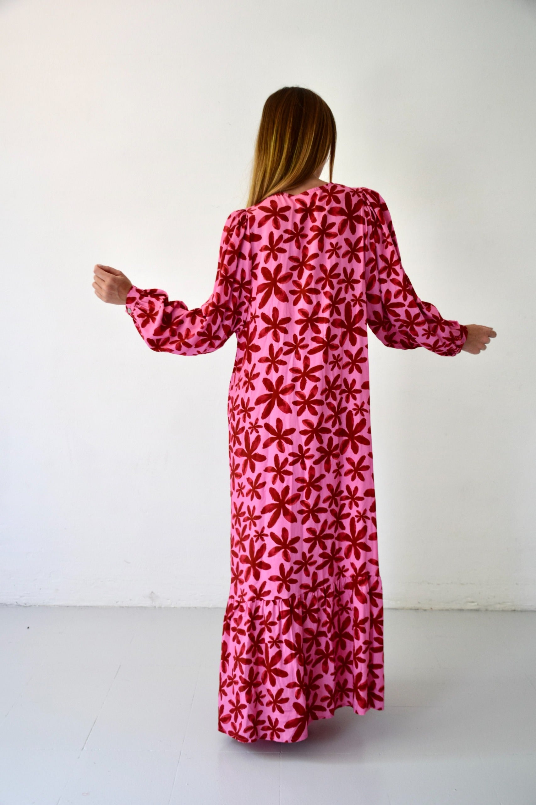 Vestido Micaela Flores Rosas