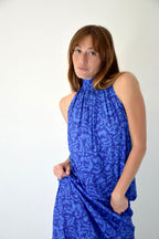 Navy Floor Dress