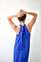 Navy Floor Dress