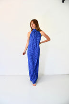 Navy Floor Dress