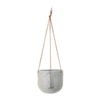 Ileana - Set of 6 Hanging Plant Pots - Grey - Stoneware