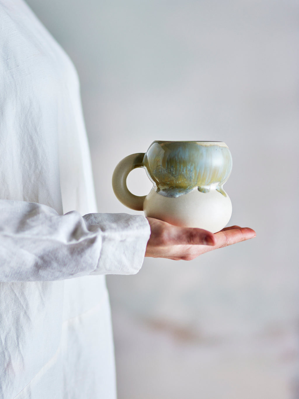 Luna - Taza - Azul - Gres