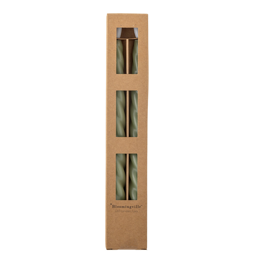 Ponza - Vela Led - Verde - Parafina