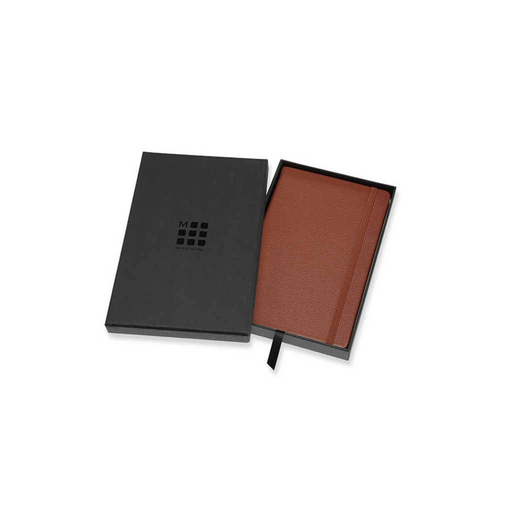 Carnet Ligné (Ruled Notebook) - Large - Couverture En Cuir - Marron