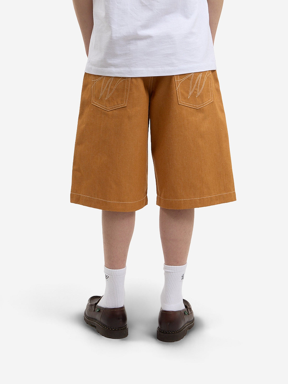 Le Short En Jean Baggy Orange
