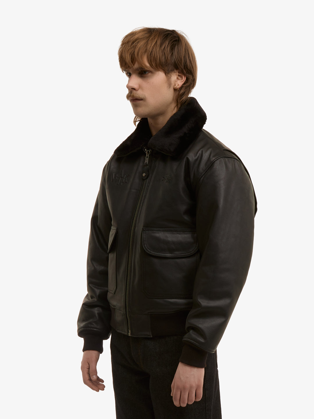 Walk In Paris X Schott Nyc ® - La Flight Jacket Noire