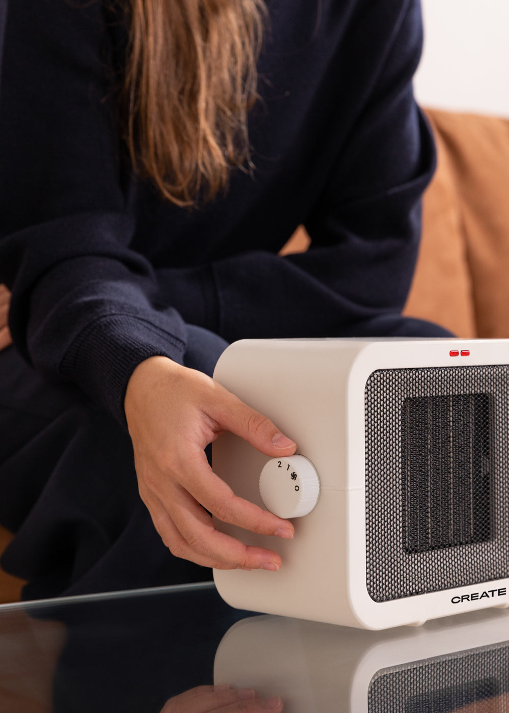 Warm Box - Chauffage D'Ambiance En Céramique 1500W - Blanc Cassé