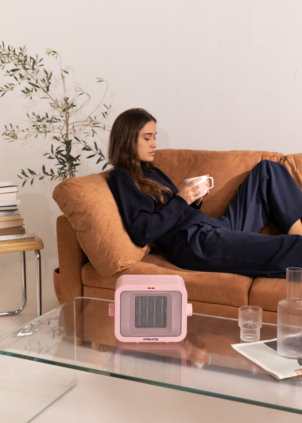 Warm Box - Calefactor Cerámico 1500W - Rosa Pastel