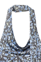 Top con efecto cascada - Floral