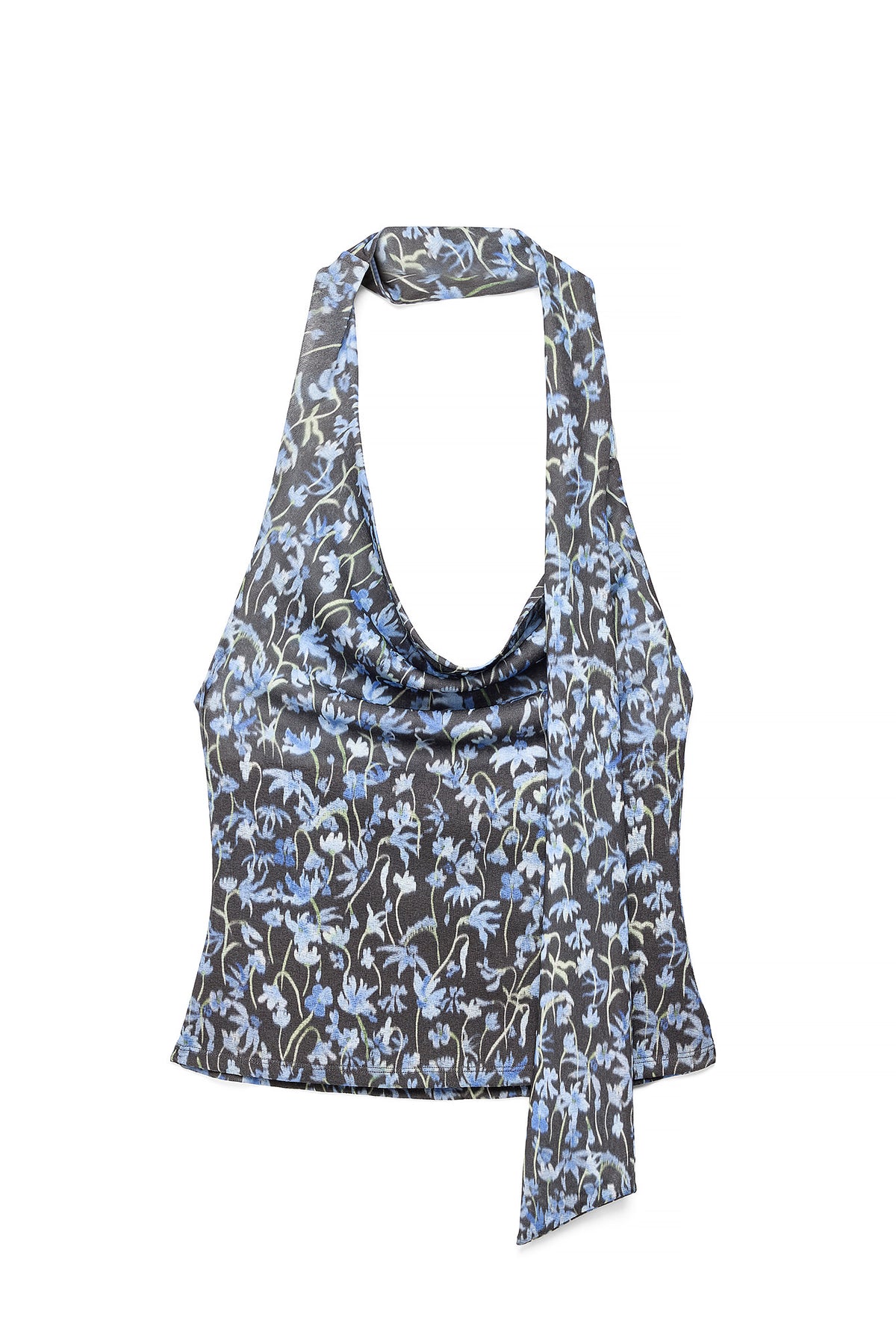 Top con efecto cascada - Floral