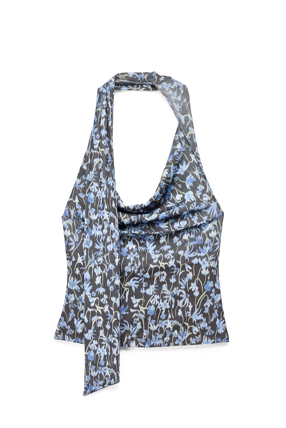 Top con efecto cascada - Floral