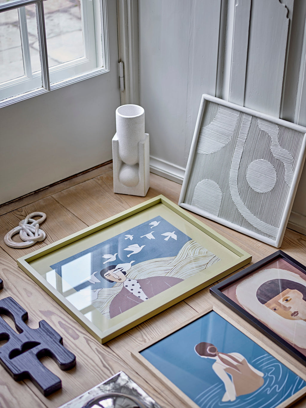 Salome - Lot de 2 Vases - Blanc - Grès