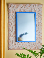 Atle - Espejo de Pared - Azul - Mdf