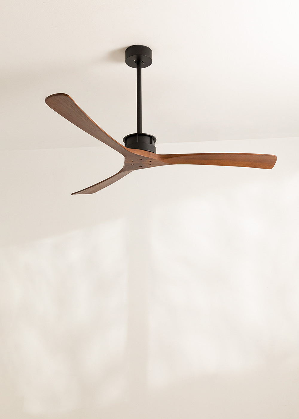 Wind Large DC - Silent XL 40W Ceiling Fan - Black & Dark Wood