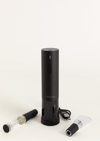 Wine Opener Steel - Tire-Bouchon Électrique Avec Accessoires - Noir