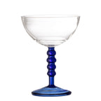 Noemi - Set of 6 Cocktail Glasses - Blue - Glass