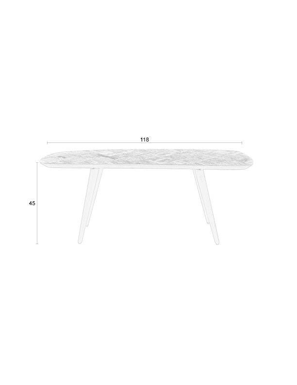 Webster - Bench - Steel - Brown