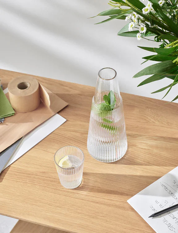 Jarra Pilastro Con Vaso - 1L - Transparente