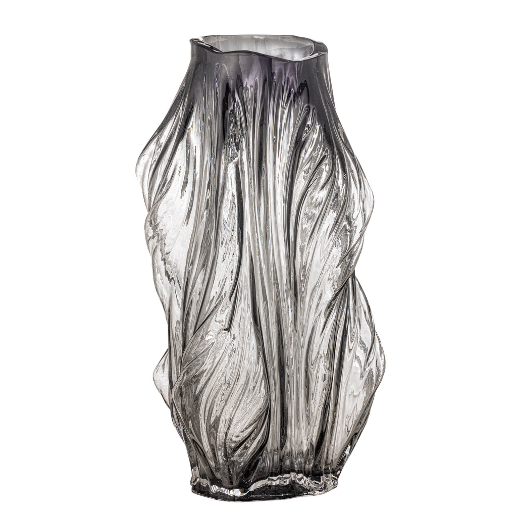 Tulla - Vase - Gris - Verre