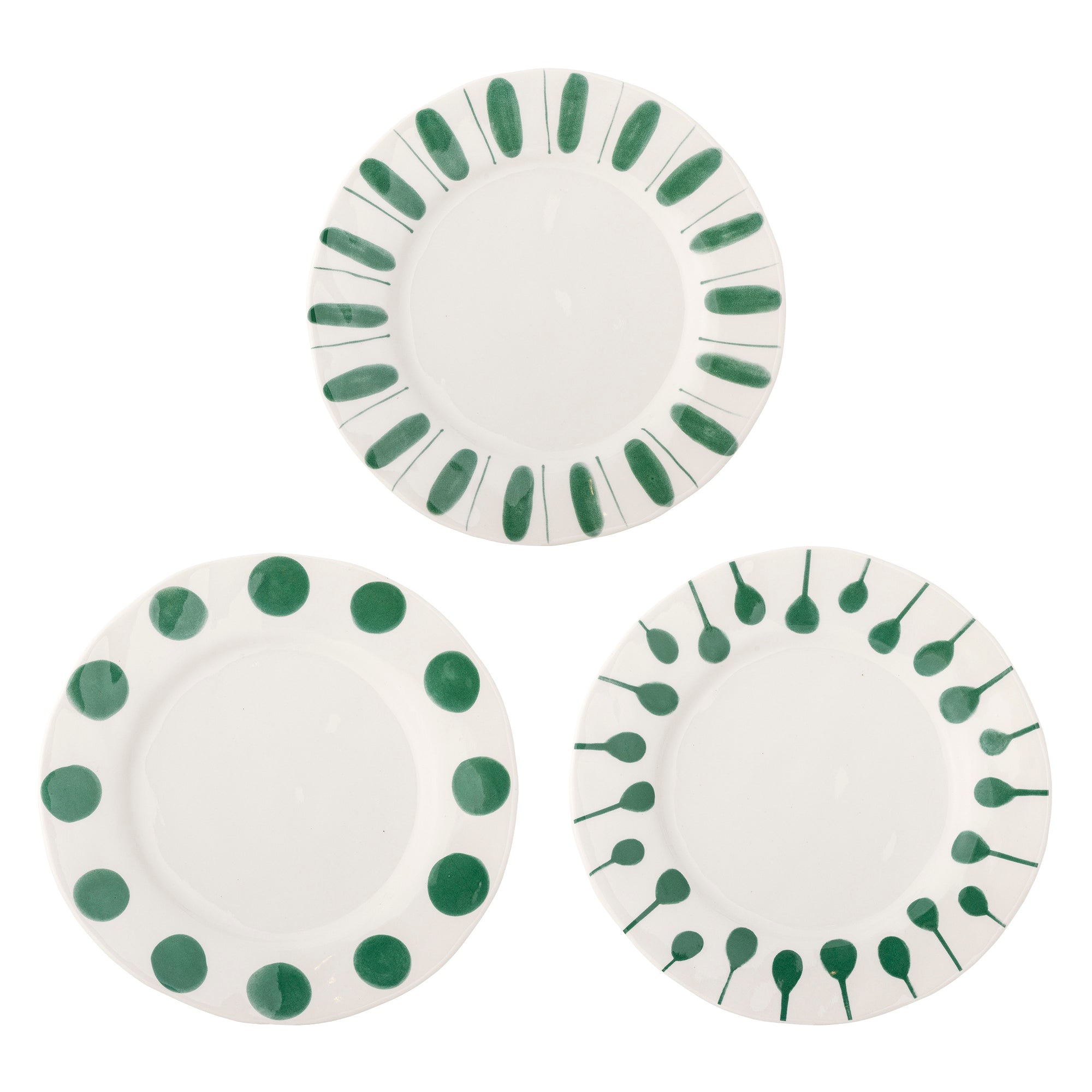 Linora - Plato - Verde - Gres