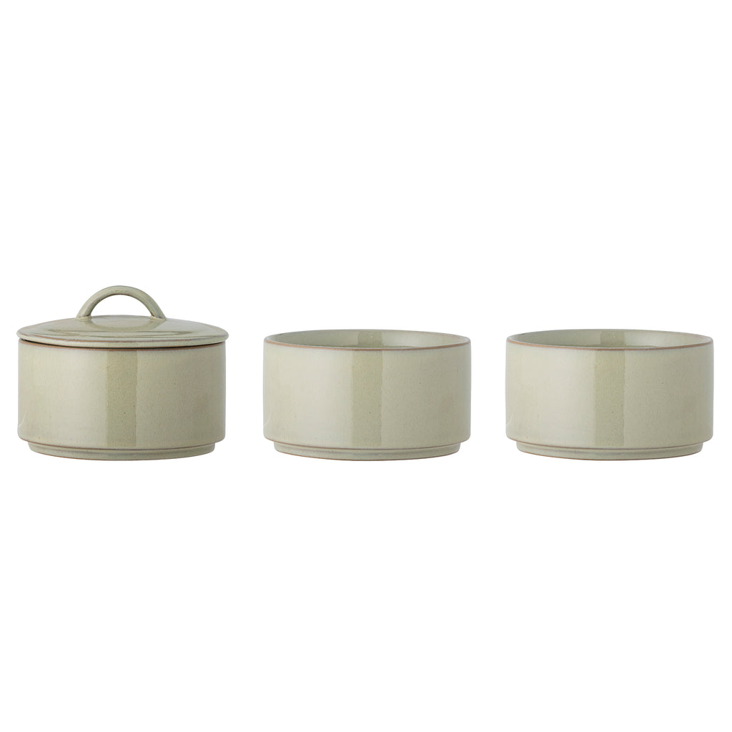 Ebba - Tarro Con Tapa - Verde - Gres