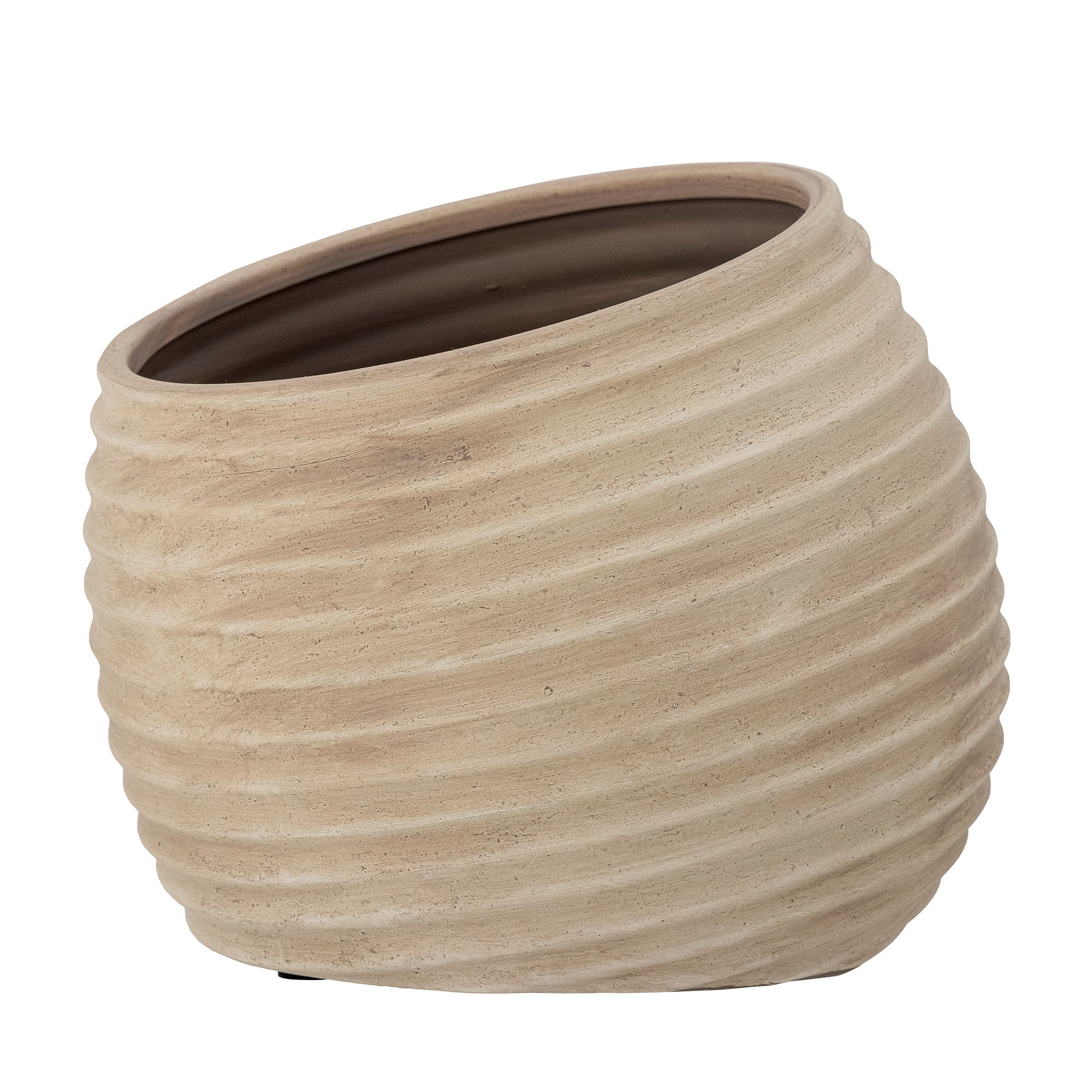 Cimmy - Maceta Decorativa - Marrón - Terracota
