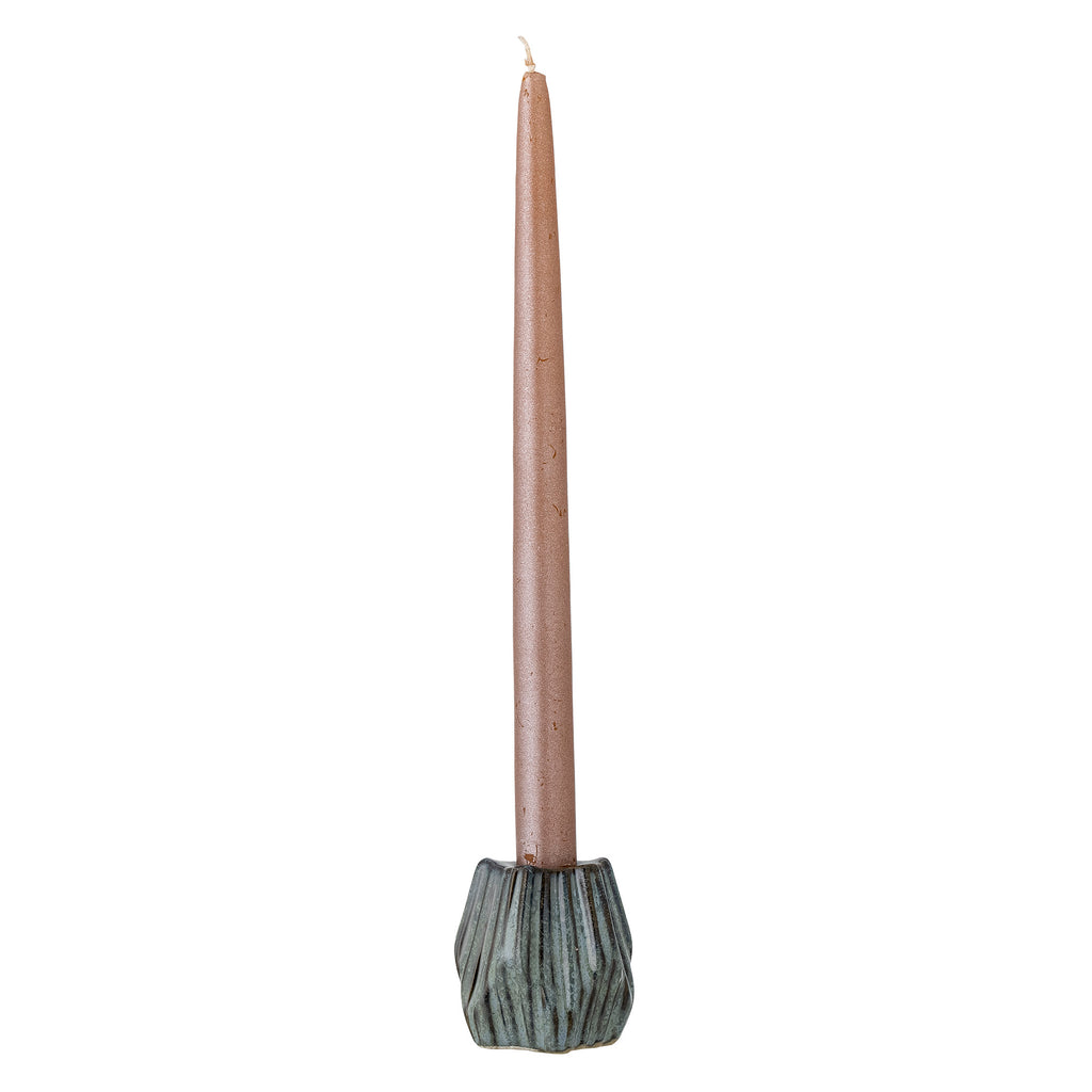 Hadya - Candle Holder - Blue - Stoneware