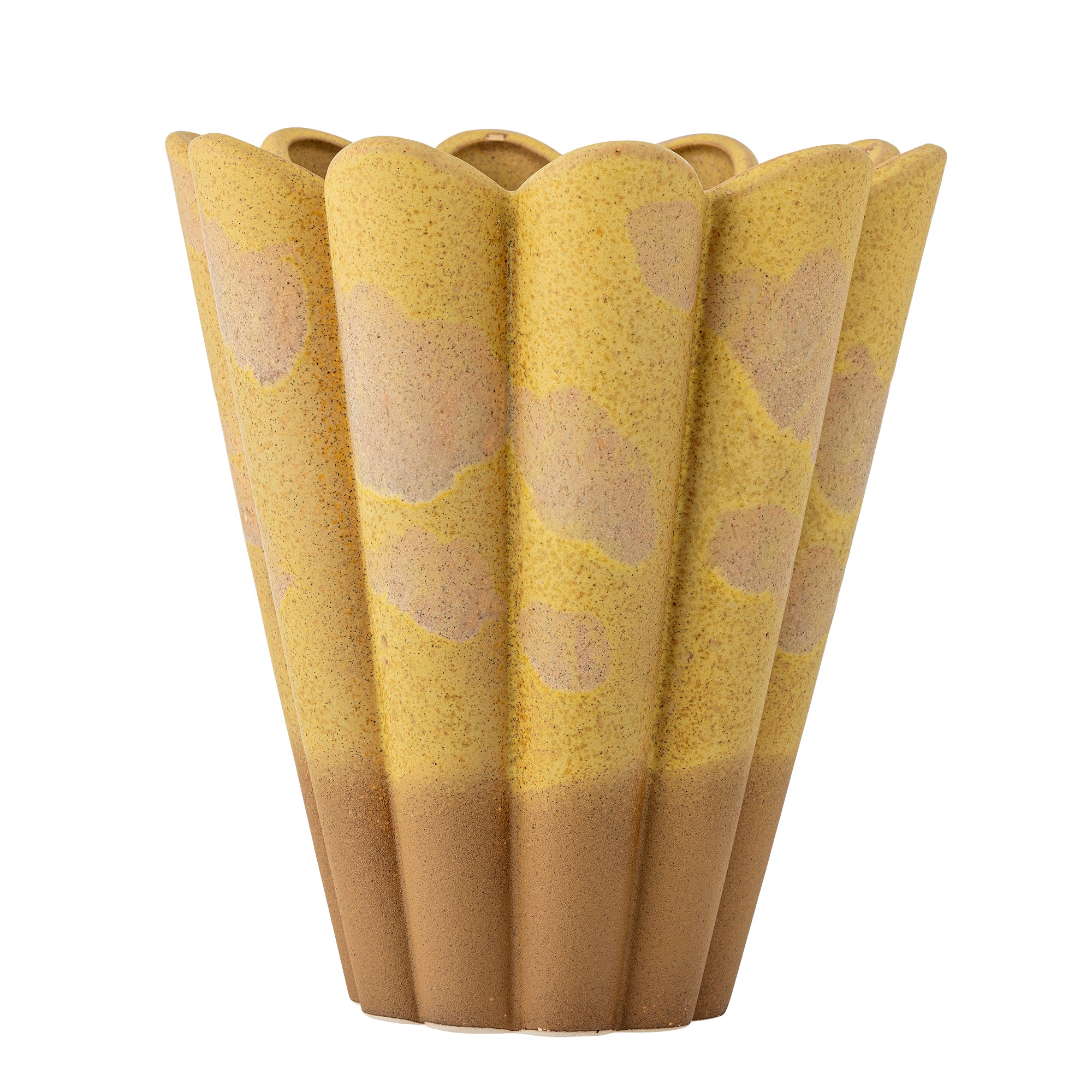 Penn - Jarrón - Amarillo - Gres