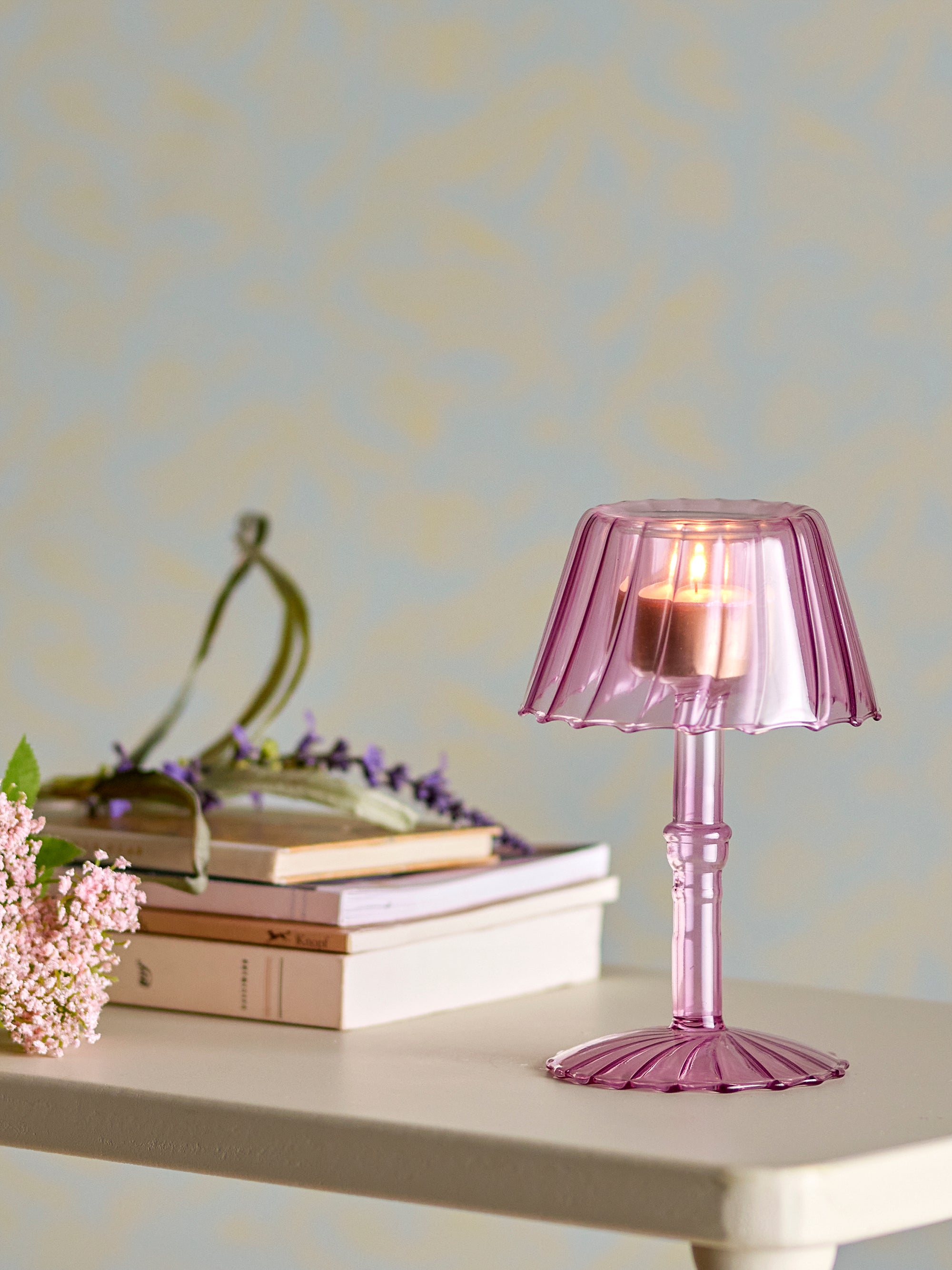 Cisco - Photophore - Rose Poudré - Verre