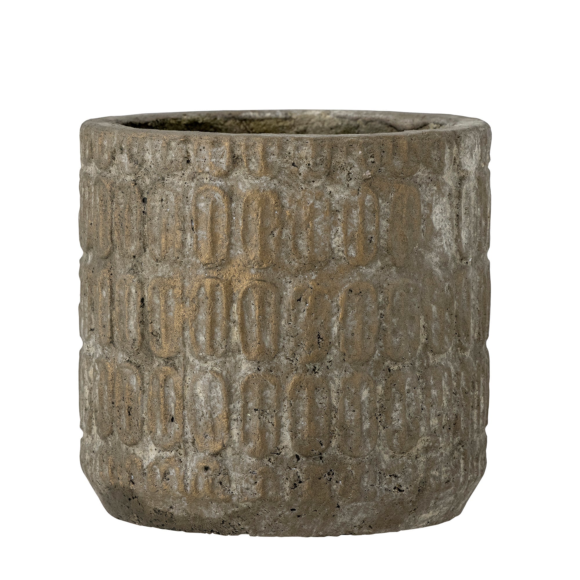 Benas - Lote de 6 Maceteros Déco - Gris - Cemento