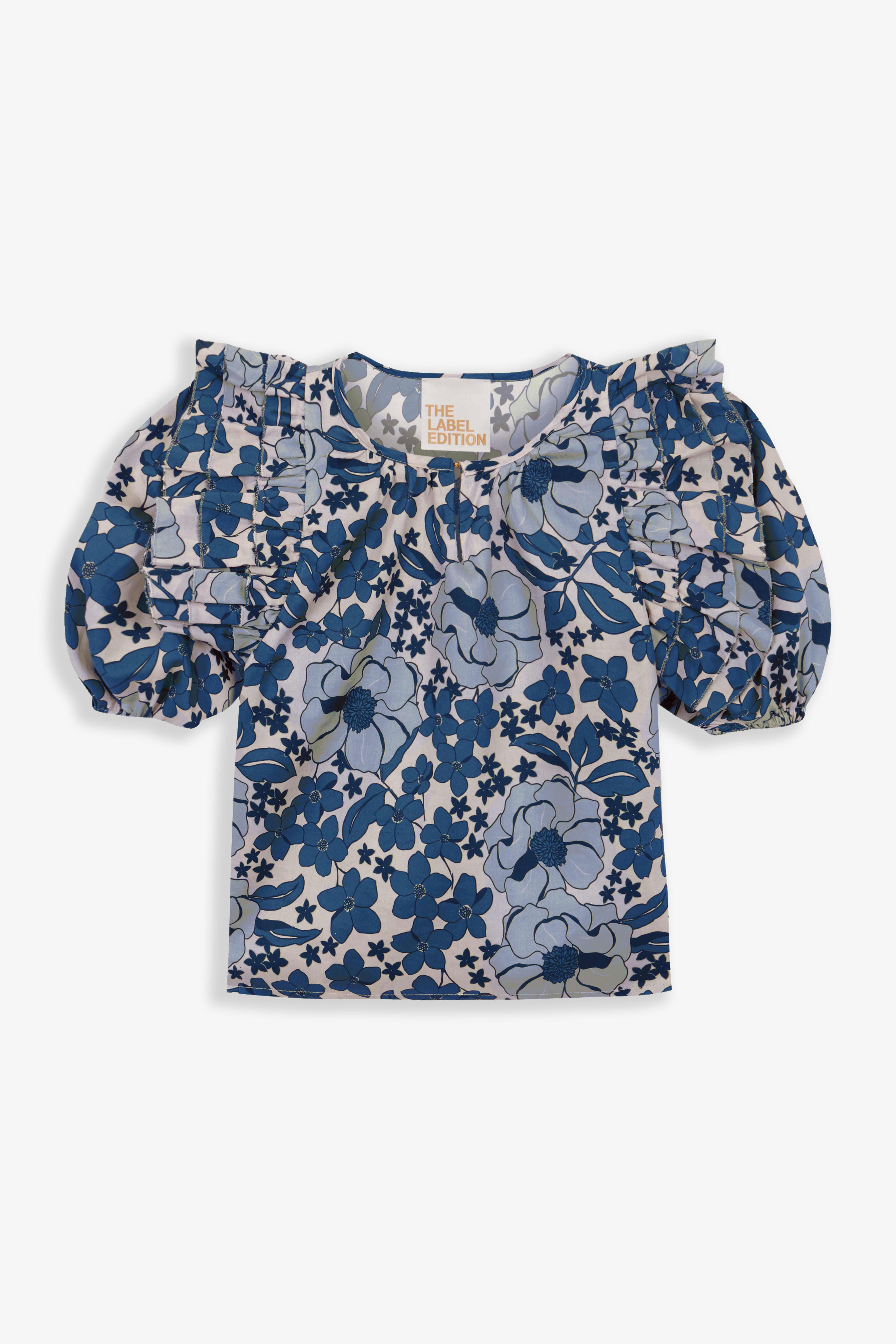 Top Zoe Blue Bloom