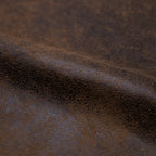 Malrik - Lot De 2 Chaises En Microfibre Marron Effet Vieilli