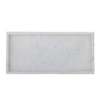 Majsa - Lot de 2 Plateaux - Blanc - Marbre
