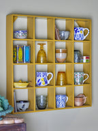 Bekka - Estantería - Amarillo - Madera Reciclada
