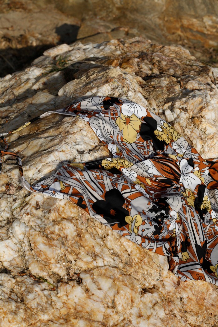 Falcon Botanical Swimsuit - Caramel