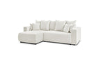 Sofá esquinero reversible convertible con arcón - Envy - Tejido bouclé suave